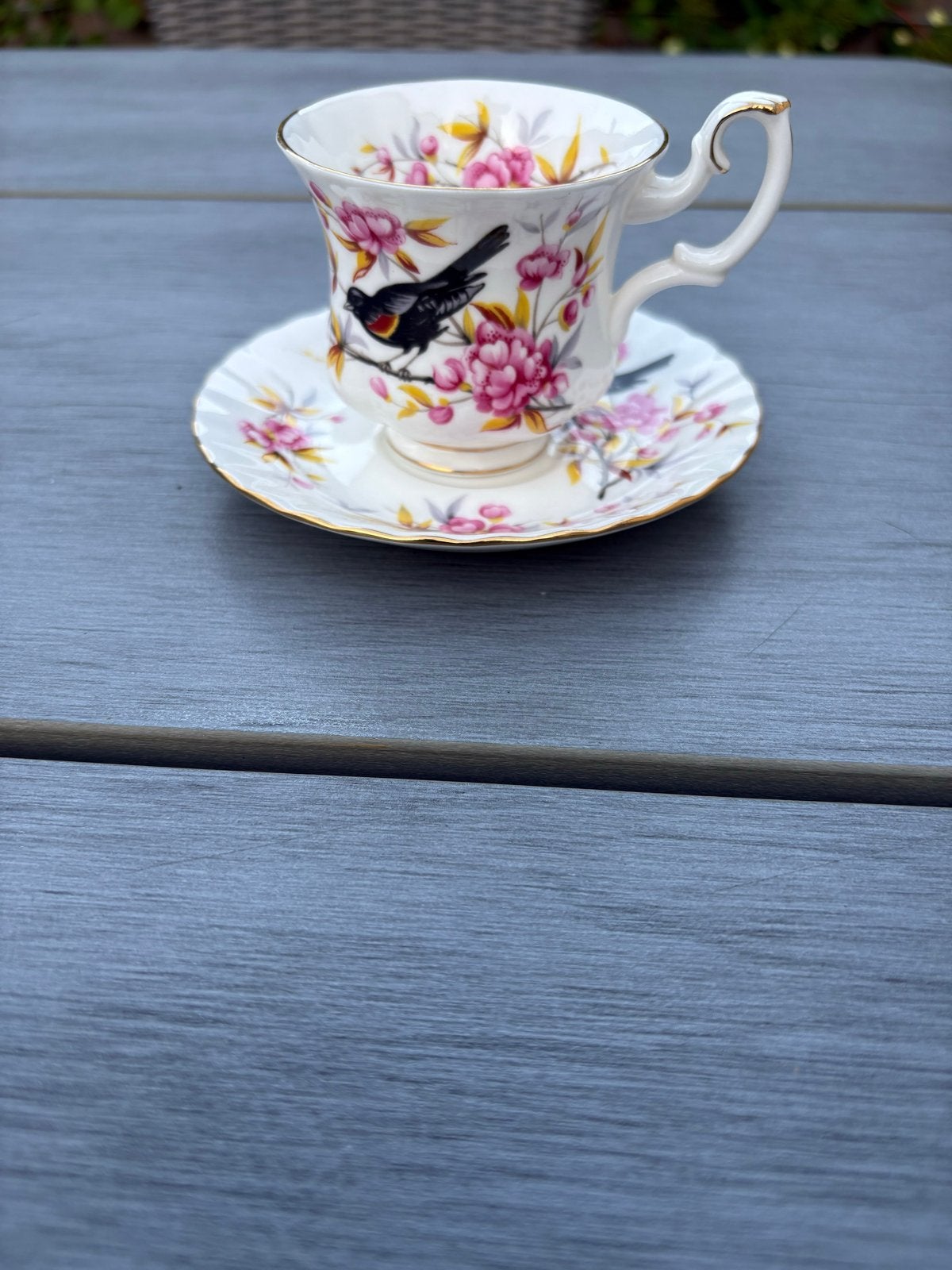 Royal Albert Redwing Woodland Series kop en schotel, Ophalen of Verzenden
