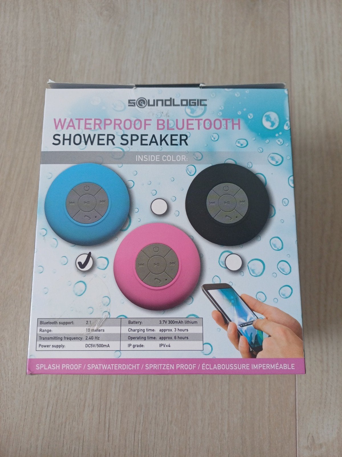 SoundLogic Waterdichte Bluetooth Douche Speaker, Audio, Tv en Foto, Luidsprekers, Overige merken, Bluetooth, Nieuw, Ophalen of Verzenden