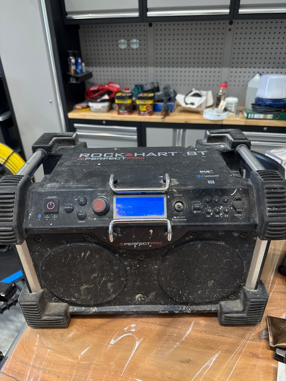 PerfectPro Rockhart BT bouwradio - Robuust en Draagbaar, Overige merken, Gebruikt, Ophalen of Verzenden, Draagbare speaker