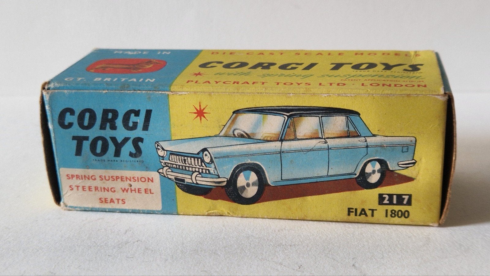 Corgi Toys 217 Fiat 1800 (Empty Box), Verzenden, Gebruikt, Auto, Corgi