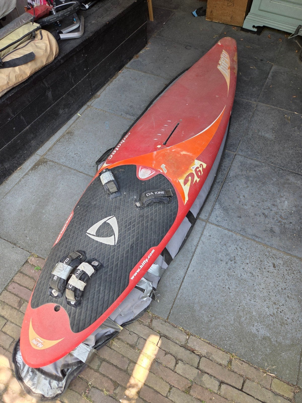 Hifly Free 262 Windsurfplank met vin, 250 tot 300 cm, Gebruikt, Plank, Ophalen