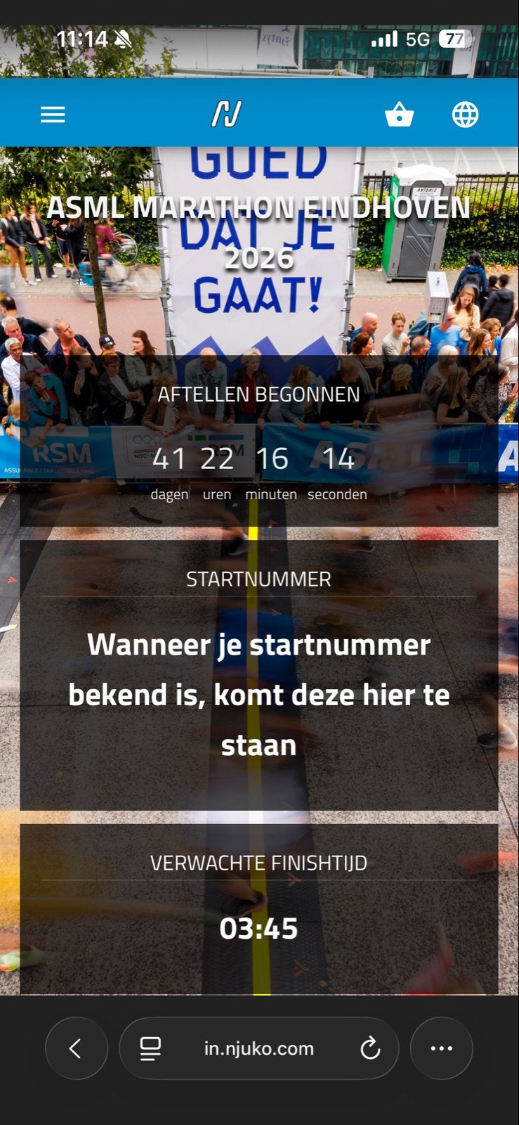 Startbewijs marathon eindhoven