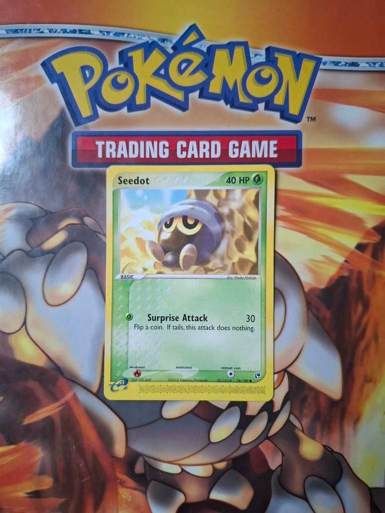 Seedot 76/100 Ex Sandstorm pokemon kaart, Ophalen of Verzenden, Gebruikt, Losse kaart