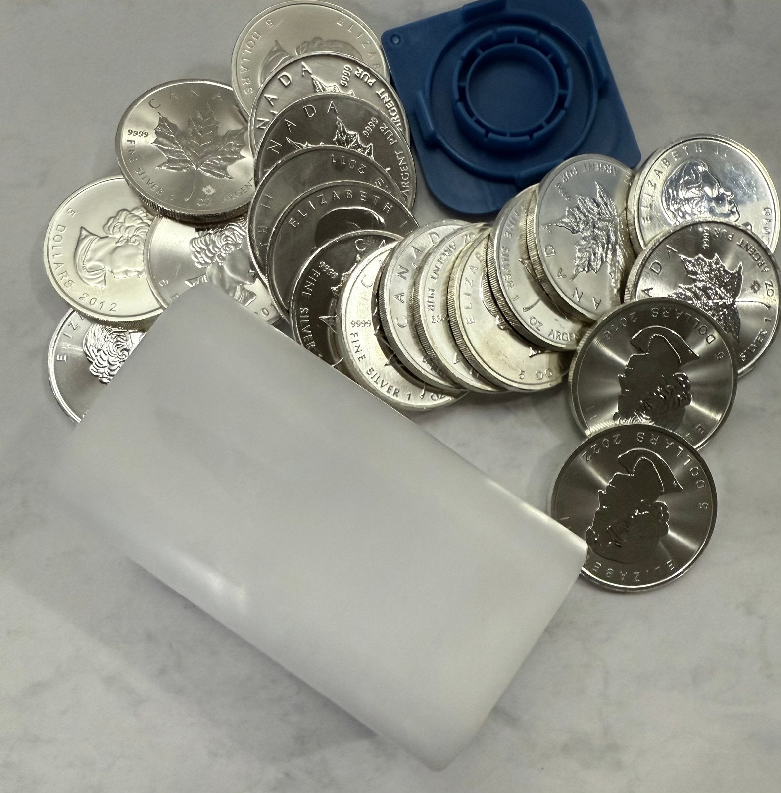 20x 1oz Maple Leaf / Canadian Royal mint / 999 zilver, Ophalen of Verzenden, Noord-Amerika, Zilver