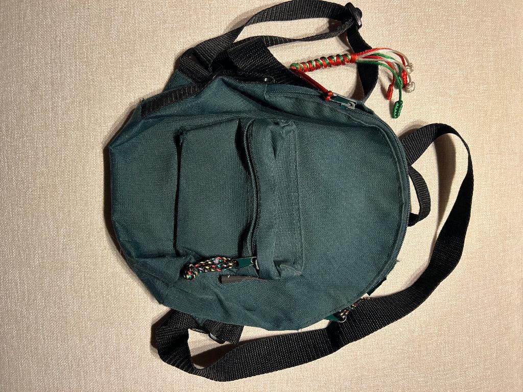 Klein rugtasje donkergroen, Overige merken, Gebruikt, Verzenden, Minder dan 25 cm
