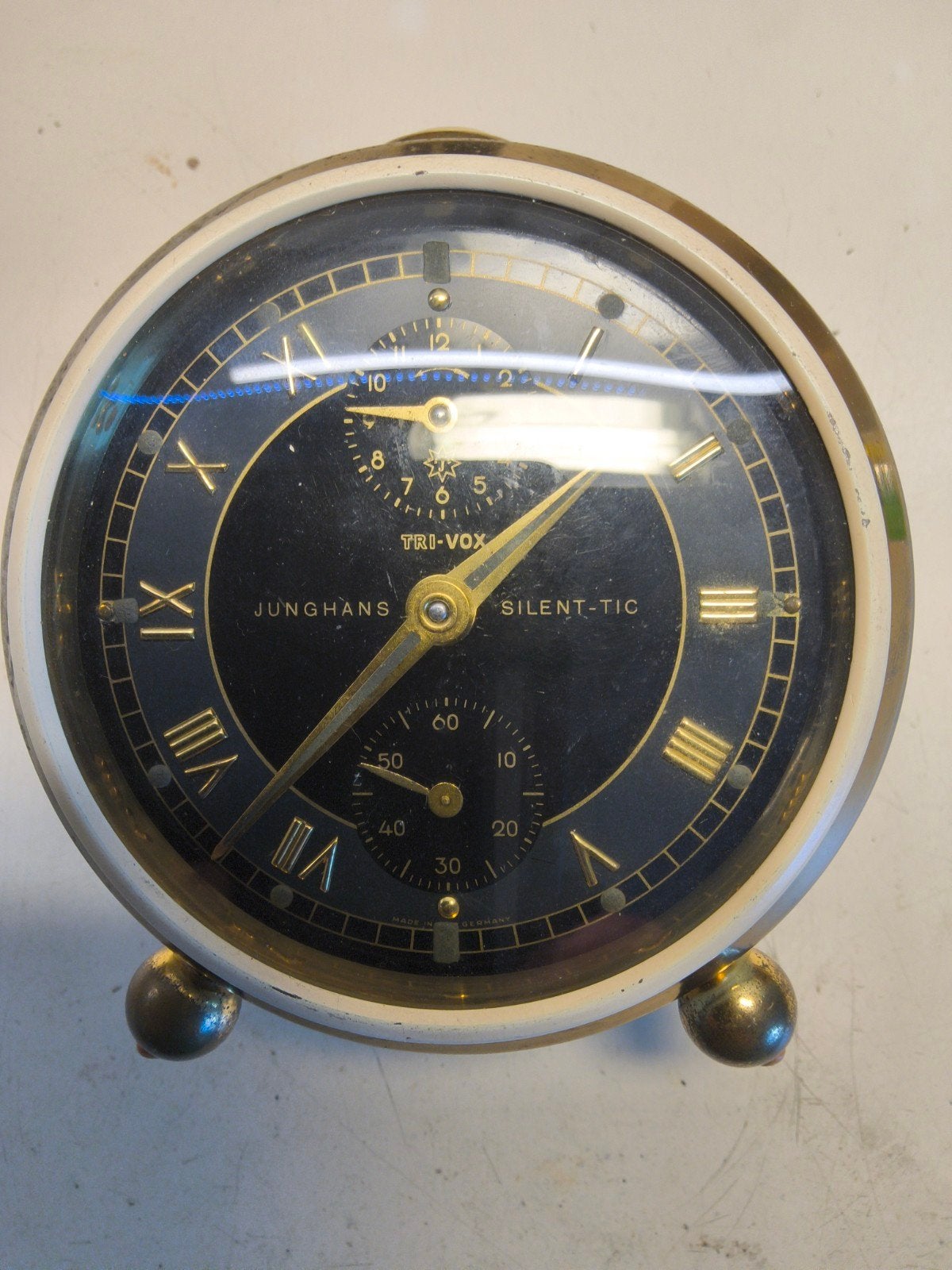 Vintage Junghans Wekker Tri-Fox Silent-Tic, Ophalen of Verzenden