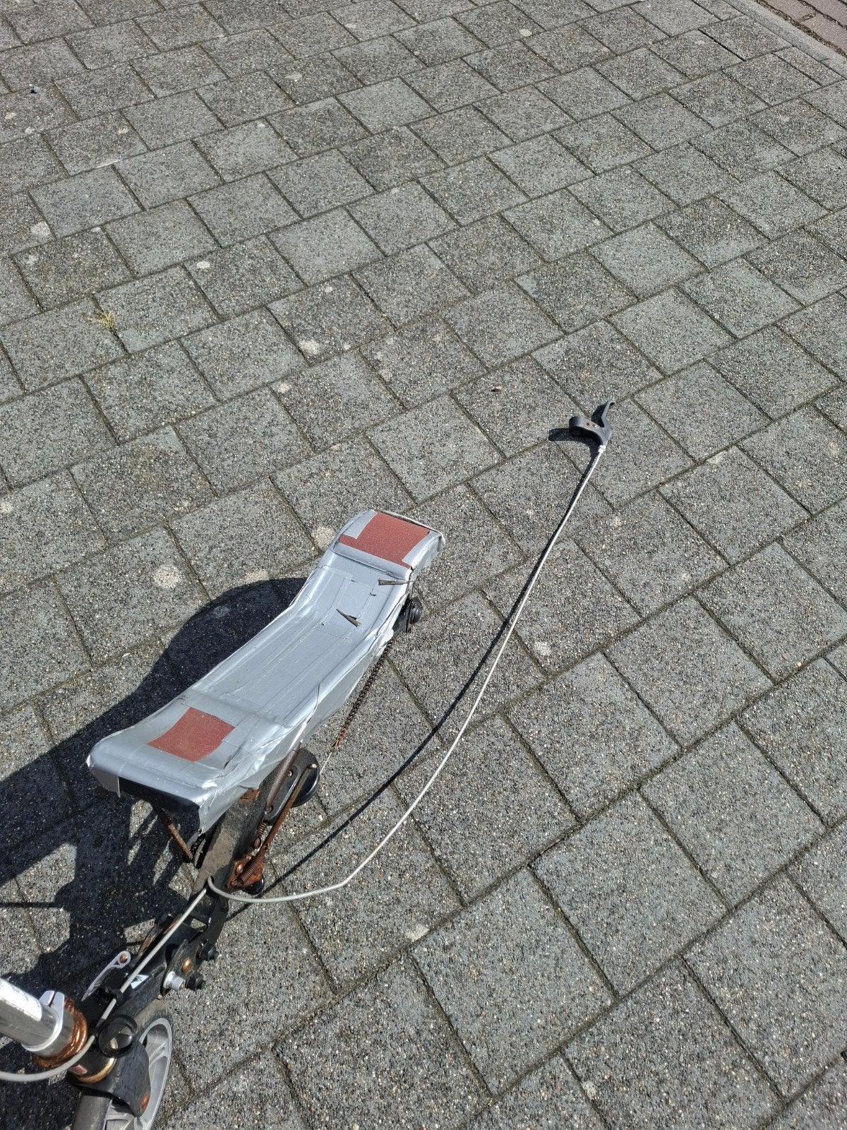 Space Scooter met telefoonhouder, Fietsen en Brommers, Steps, Ophalen of Verzenden, Gebruikt, Gewone step, Space Scooter