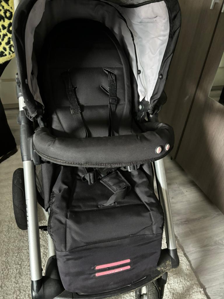 Kinderwagen 2-in-1 met reiswieg en winterzak, Zo goed als nieuw, Combiwagen, Met reiswieg, Ophalen