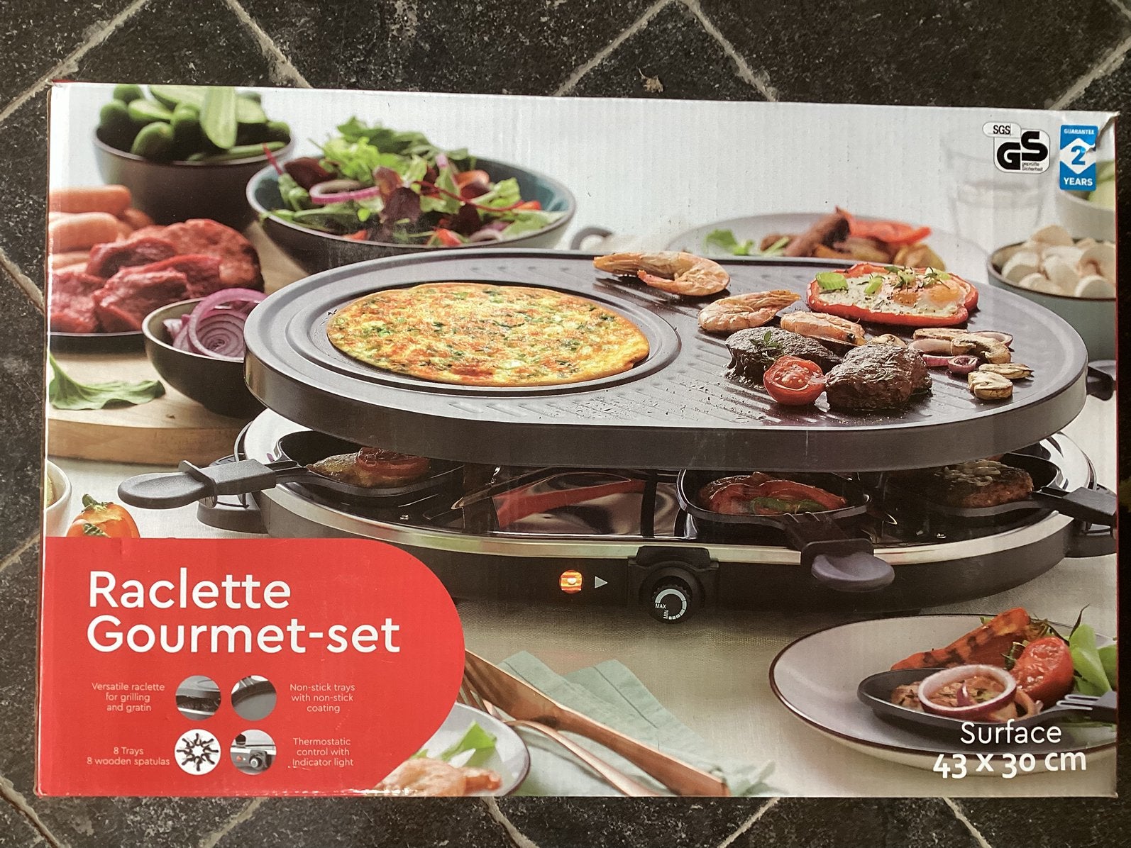Raclette Gourmet-set, Ophalen, Gebruikt