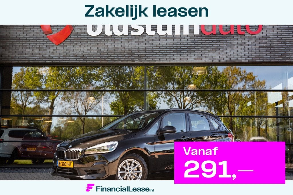 BMW 2 Serie Active Tourer 218i High Executive , Trekhaak, Na, Stof, Gebruikt, Automatische klimaatregeling, Zwart