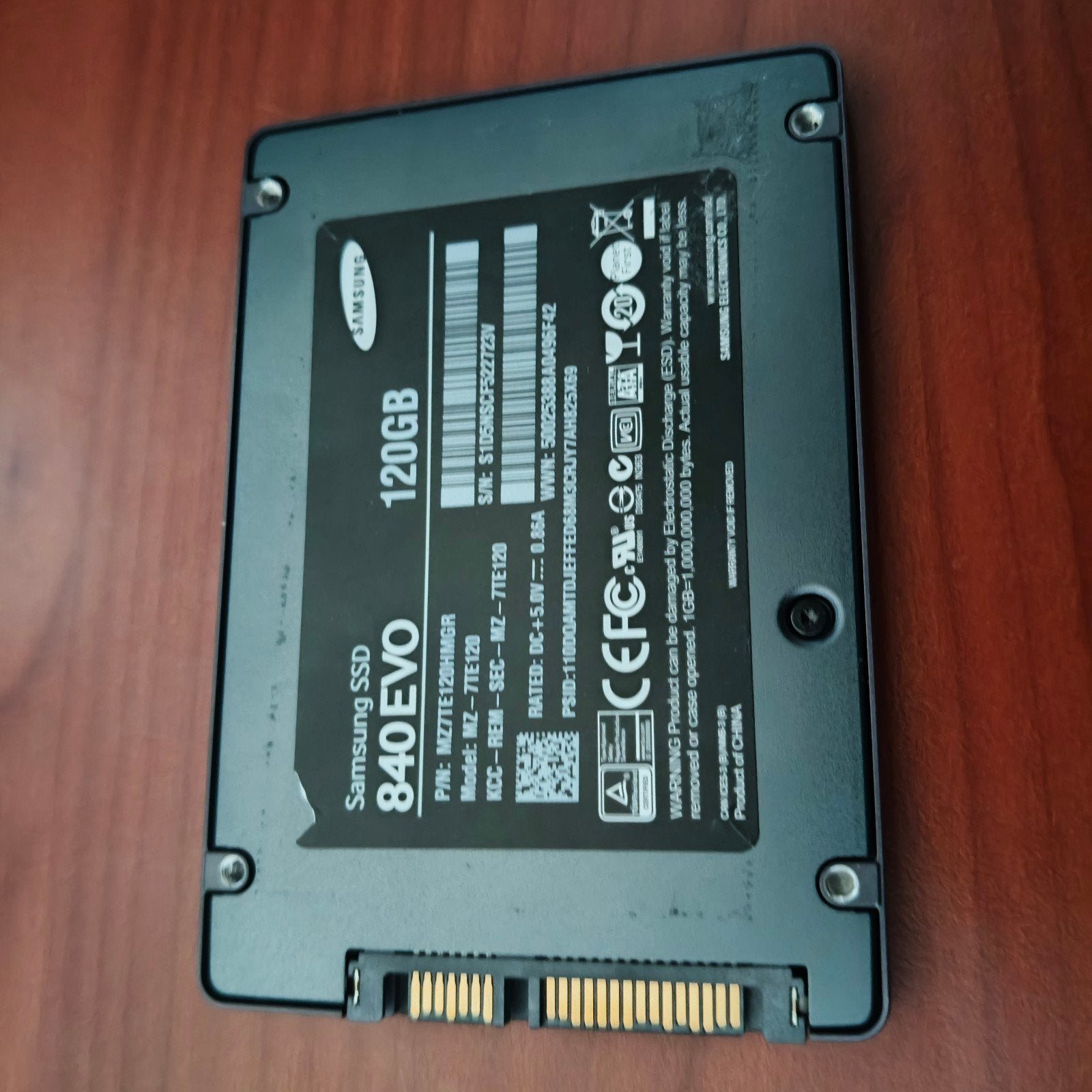 Samsung Evo 840 120 GB SSD - Snelle opslagupgrade, Ophalen, Intern, Gebruikt, Server