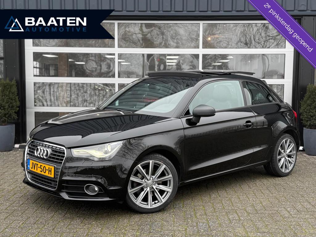 Audi A1 1.4 TFSI 122PK Ambition|Pano|Leder|LED|Navi|BT|1e ei, Auto's, Voorwielaandrijving, A1, Zwart, 4 cilinders