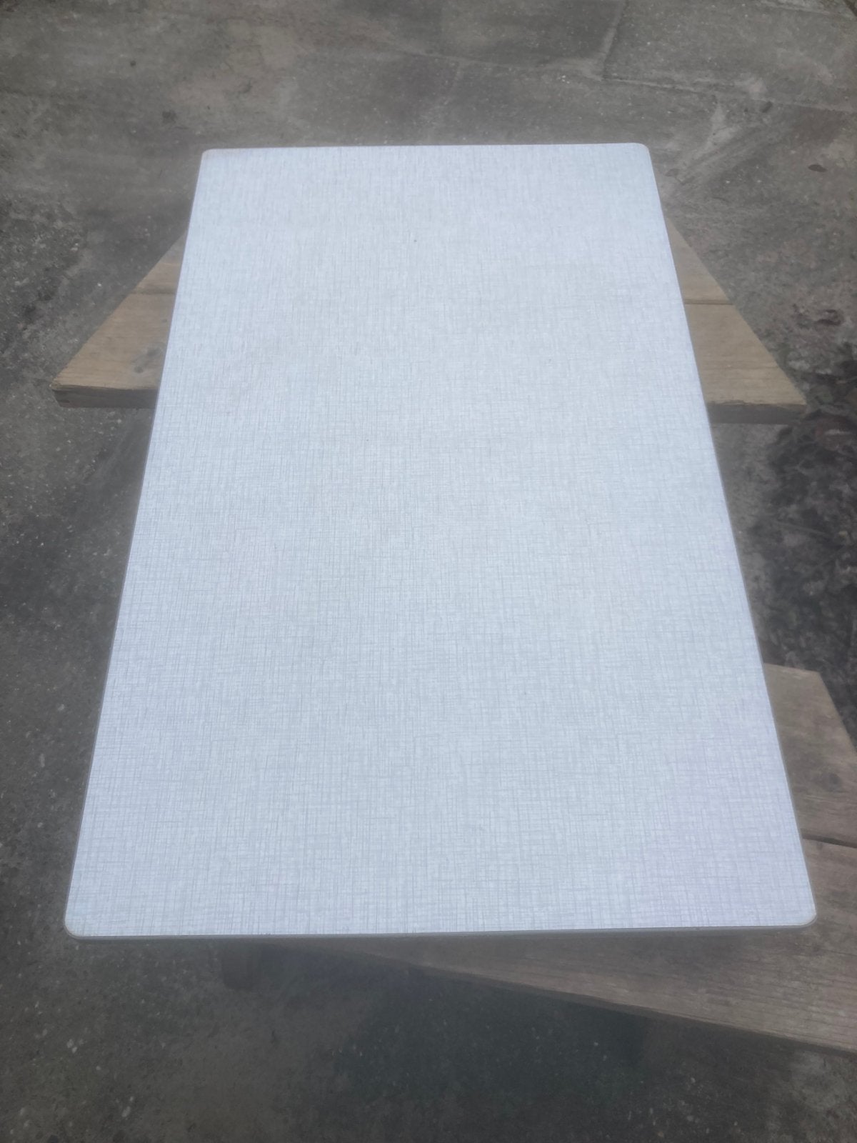 Eenvoudige vintage formica eettafel jaren 70, Ophalen