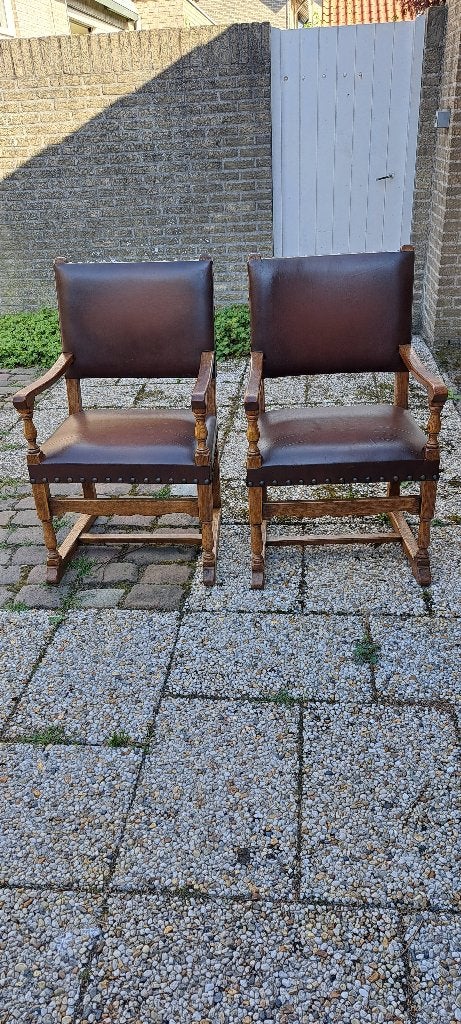Eetkamerstoel Castle Furniture, 6x, Ophalen, Gebruikt, Bruin, Kasteelstraat