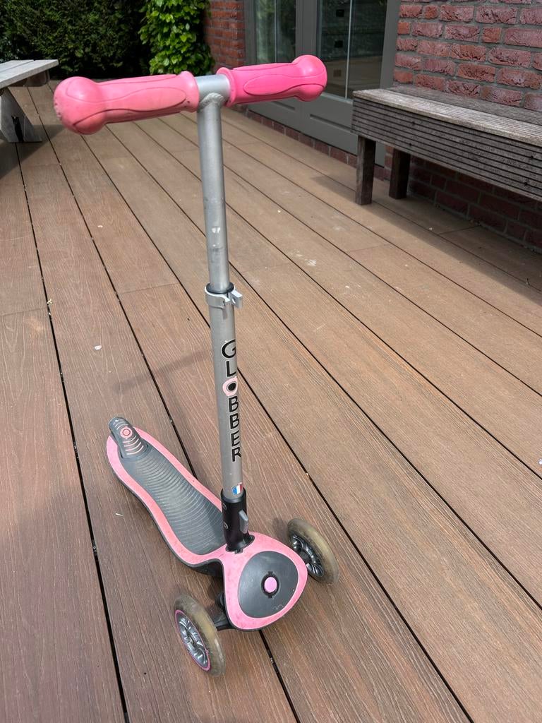 Globber Step Roze - In Hoogte Verstelbaar, Fietsen en Brommers, Steps, Ophalen, Gebruikt, Gewone step