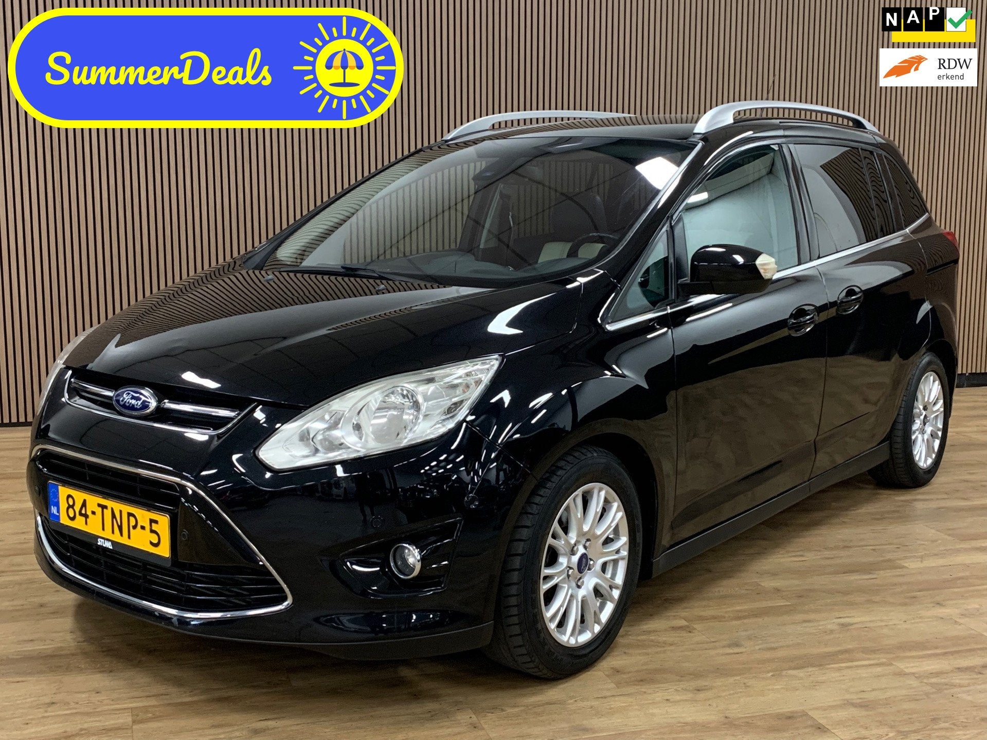 Ford Grand C-Max 1.6 EcoBoost Titanium|Camera|Navigatie|Pano, Auto's, Ford, Bedrijf, Te koop, Grand C-Max, ABS, Achteruitrijcamera