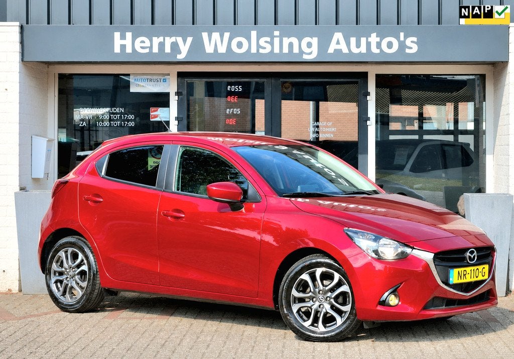 Mazda 2 1.5 Skyactiv-G GT-M Line Clima Pdc Navi NAP, Voorwielaandrijving, Stof, Gebruikt, 4 cilinders