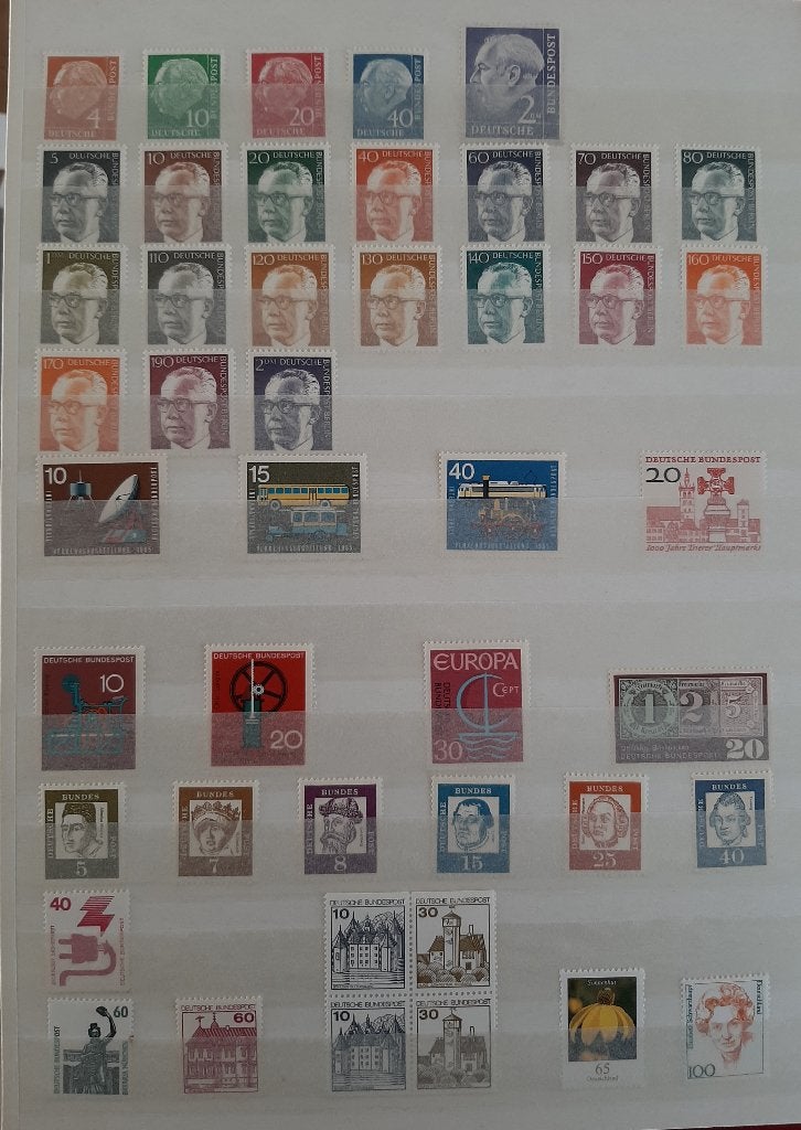 2 Kaarten Diverse Klassieke Postzegels Duitsland Postfris, Ophalen, BRD, Postfris