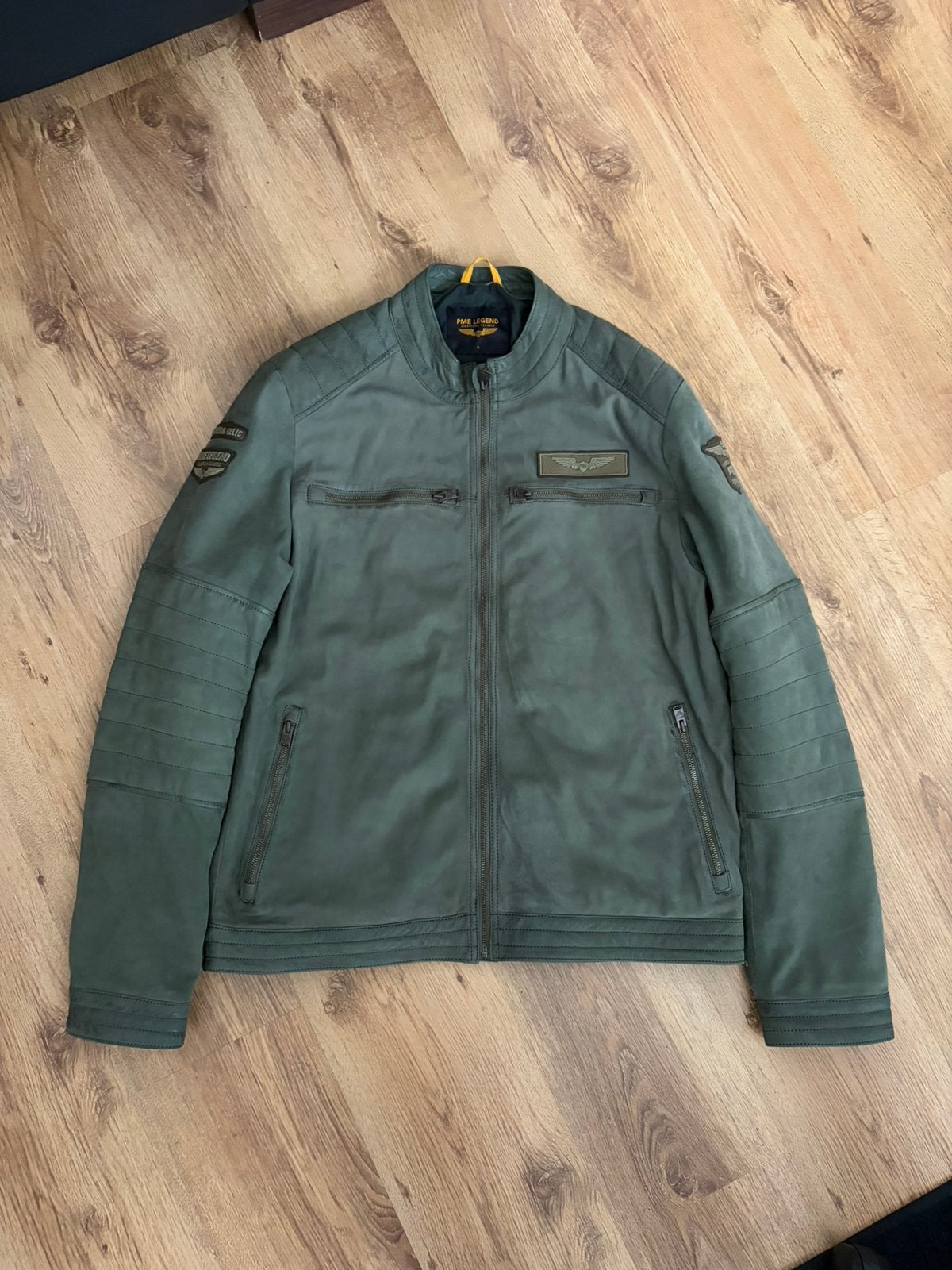 Pme legend leren jas nieuw XL, Kleding | Heren, Ophalen of Verzenden, Zo goed als nieuw, Maat 56/58 (XL), Groen
