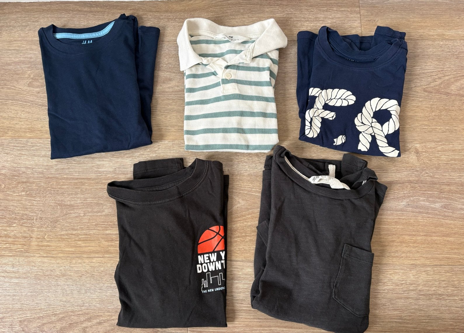 Jongens T-shirt pakket - H&M en Zara, Kinderen en Baby's, Kinderkleding | Maat 122, Ophalen of Verzenden, Gebruikt, Jongen, Shirt of Longsleeve