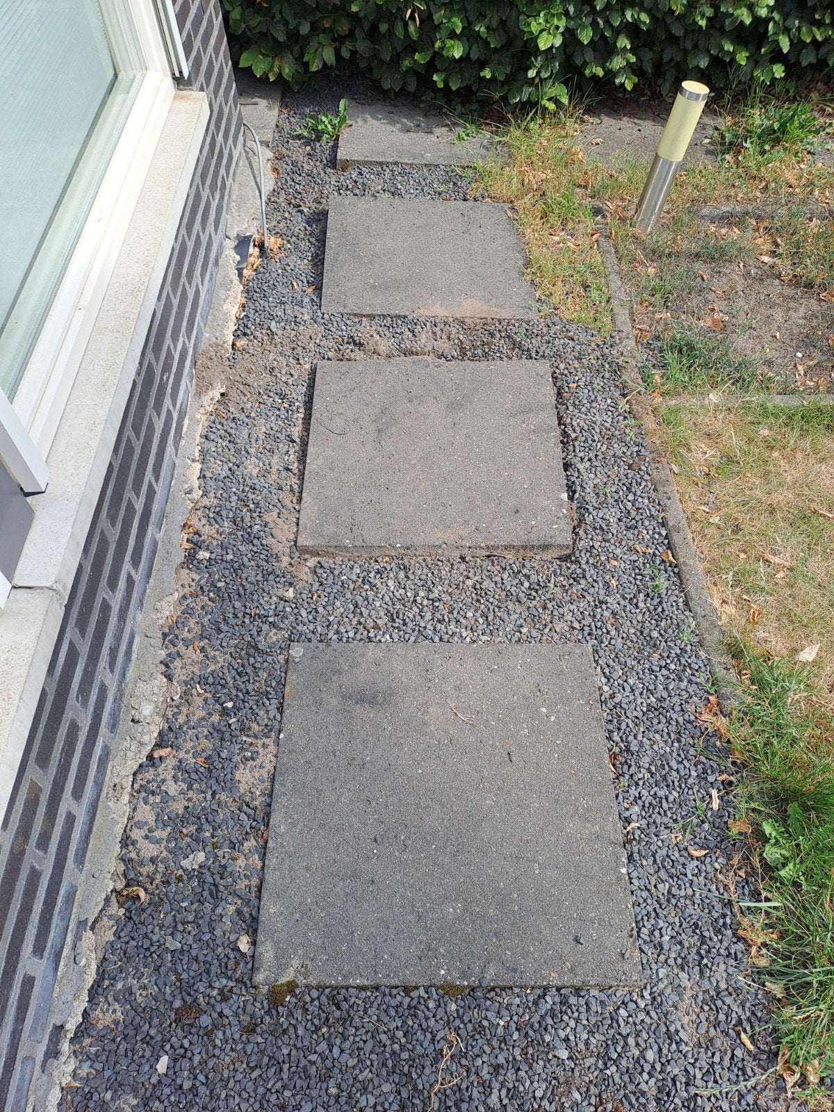 terrastegels 60x60x5 cm, Tuin en Terras, Tegels en Klinkers, Ophalen, Gebruikt, 10 m² of meer, Beton
