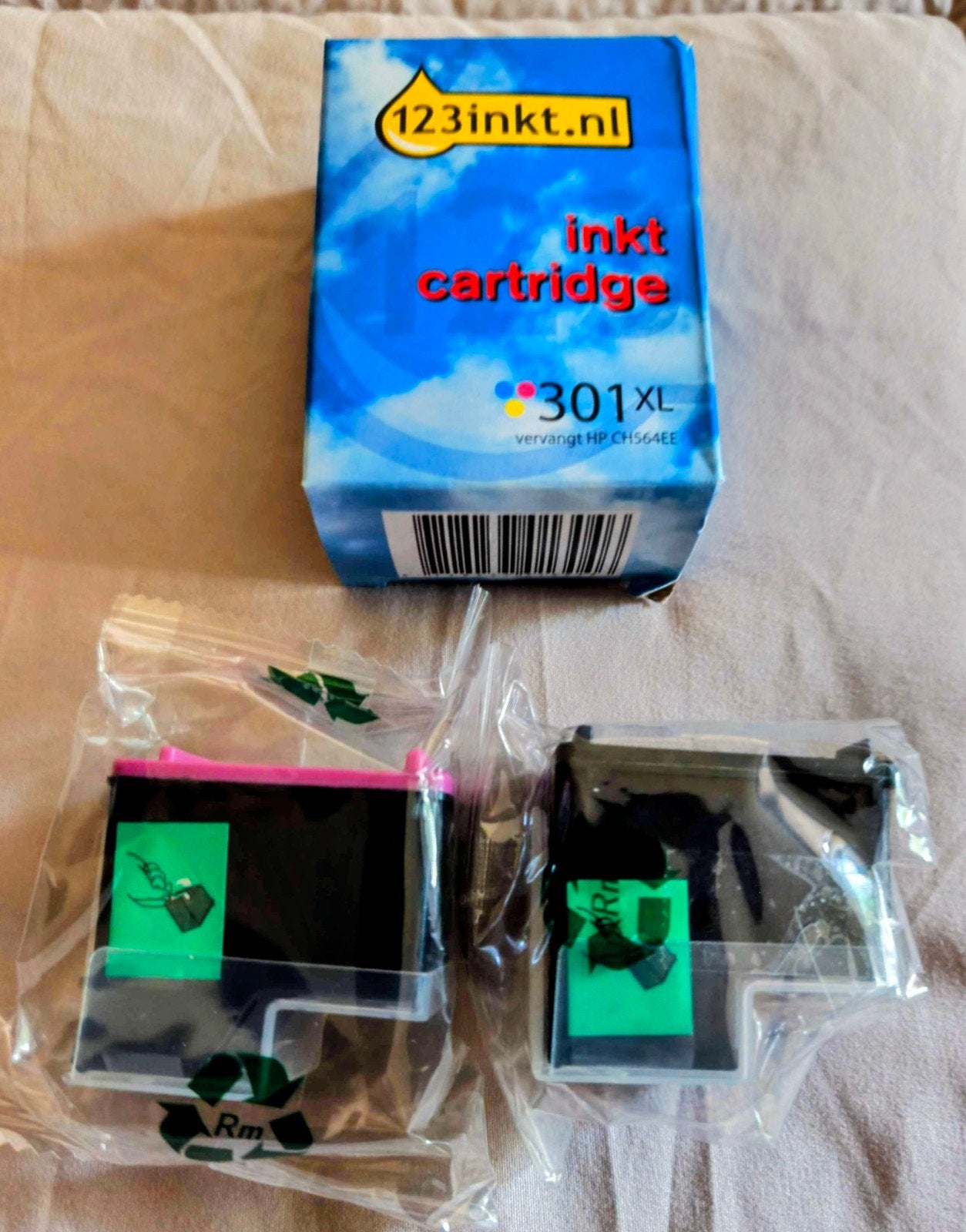 301XL Kleur en zwarte cartridges (vervangt HP CH564EE)., Ophalen of Verzenden, Nieuw