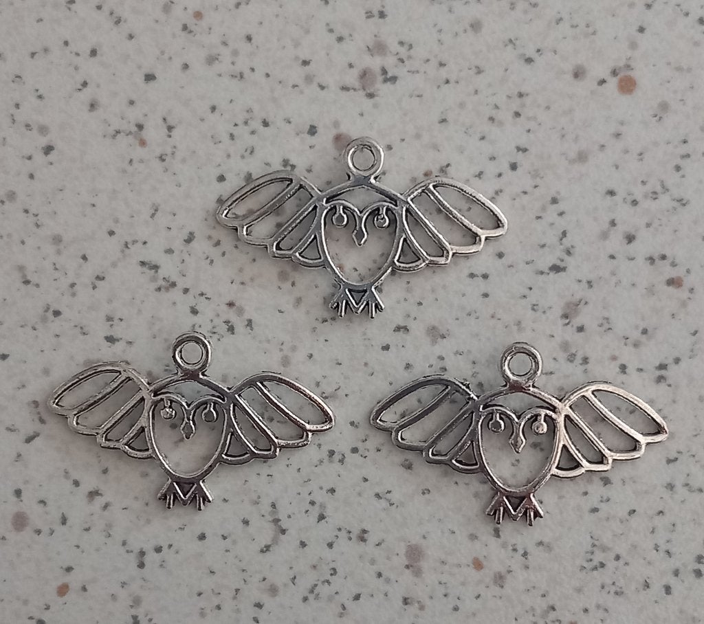 Uil metalen bedels, Ophalen of Verzenden, Nieuw, Bedel