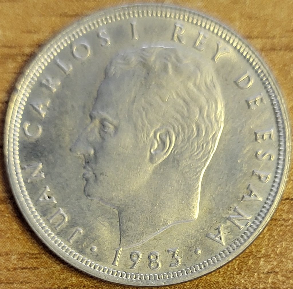 SPANJE 5 pesetas 1983 KM#823 EXTRA FINE, Ophalen of Verzenden, Overige landen, Losse munt