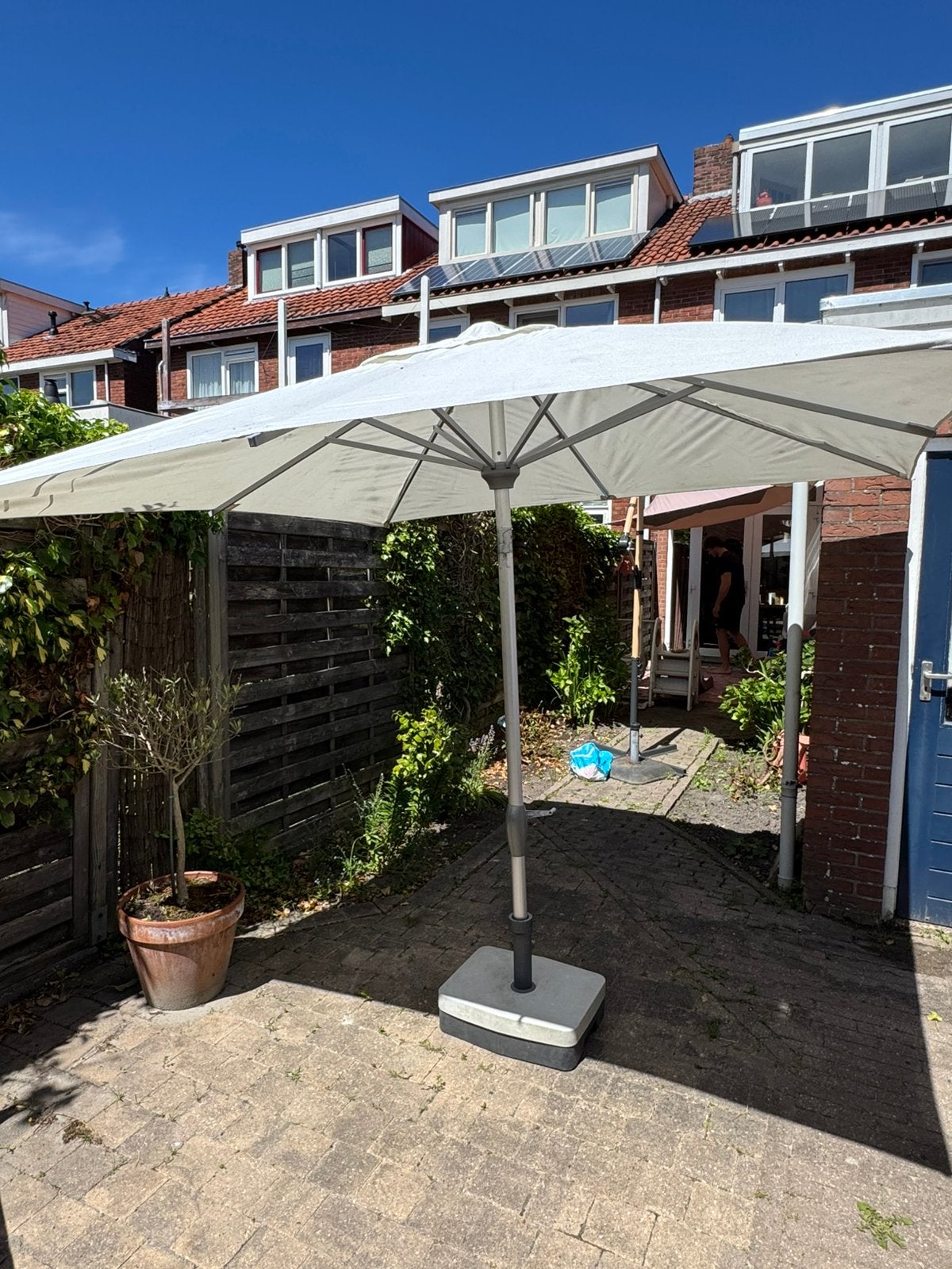 Parasol van 3 meter, Ophalen, Gebruikt, 2 tot 3 meter, Stokparasol