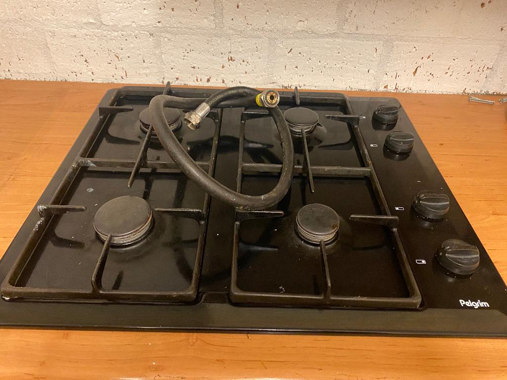 Gas kookplaat, Ophalen, Gebruikt, 4 kookzones, Inbouw