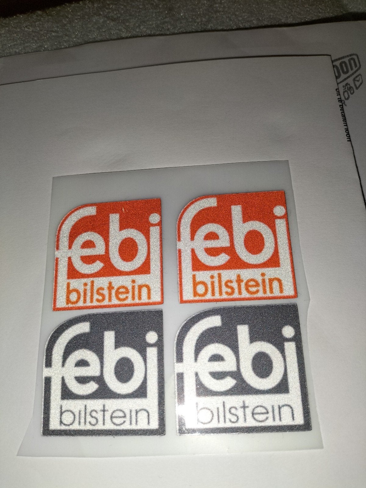 Febi Bilstein stickers - 4 stuks 100% Origineel Topkwalitet, Auto diversen, Autostickers, Ophalen of Verzenden