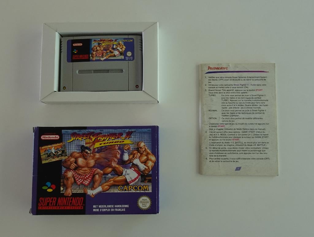 Street Fighter 2 Turbo voor Super Nintendo, Spelcomputers en Games, Ophalen, Vechten, 2 spelers, Zo goed als nieuw