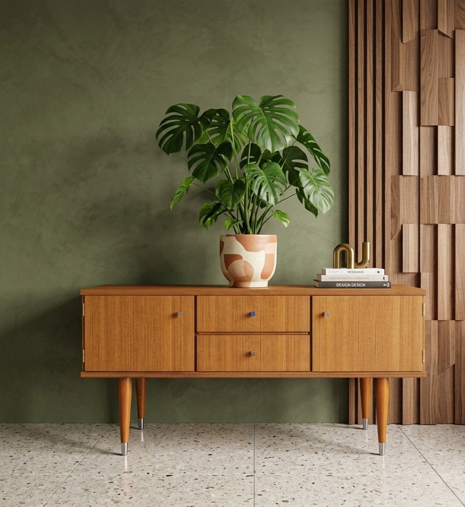Vintage dressoir lowboard tvkast tvmeubel teak, Kolibrivintagehal@gmail.com, Gebruikt, 100 tot 150 cm, Aaldertgeertsstraat 43 Olst