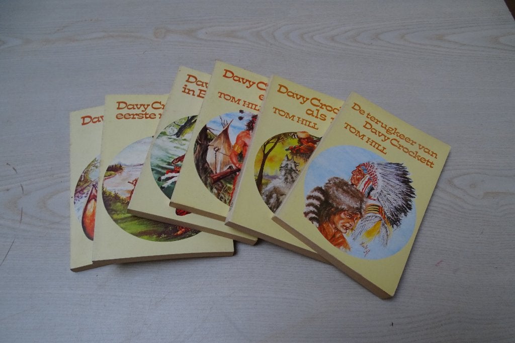 6 leesboeken  Davy Crockett, Boeken, Ophalen of Verzenden, Gelezen, Tom Hill
