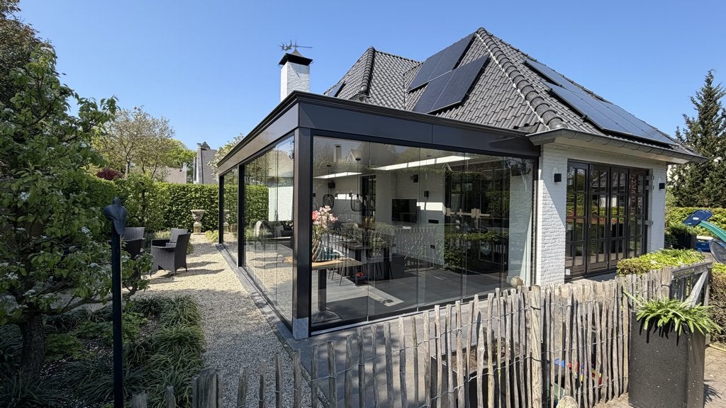 veranda veranda's overkapping overkappingen hout lichtstraat, Ophalen, Nieuw, Veranda