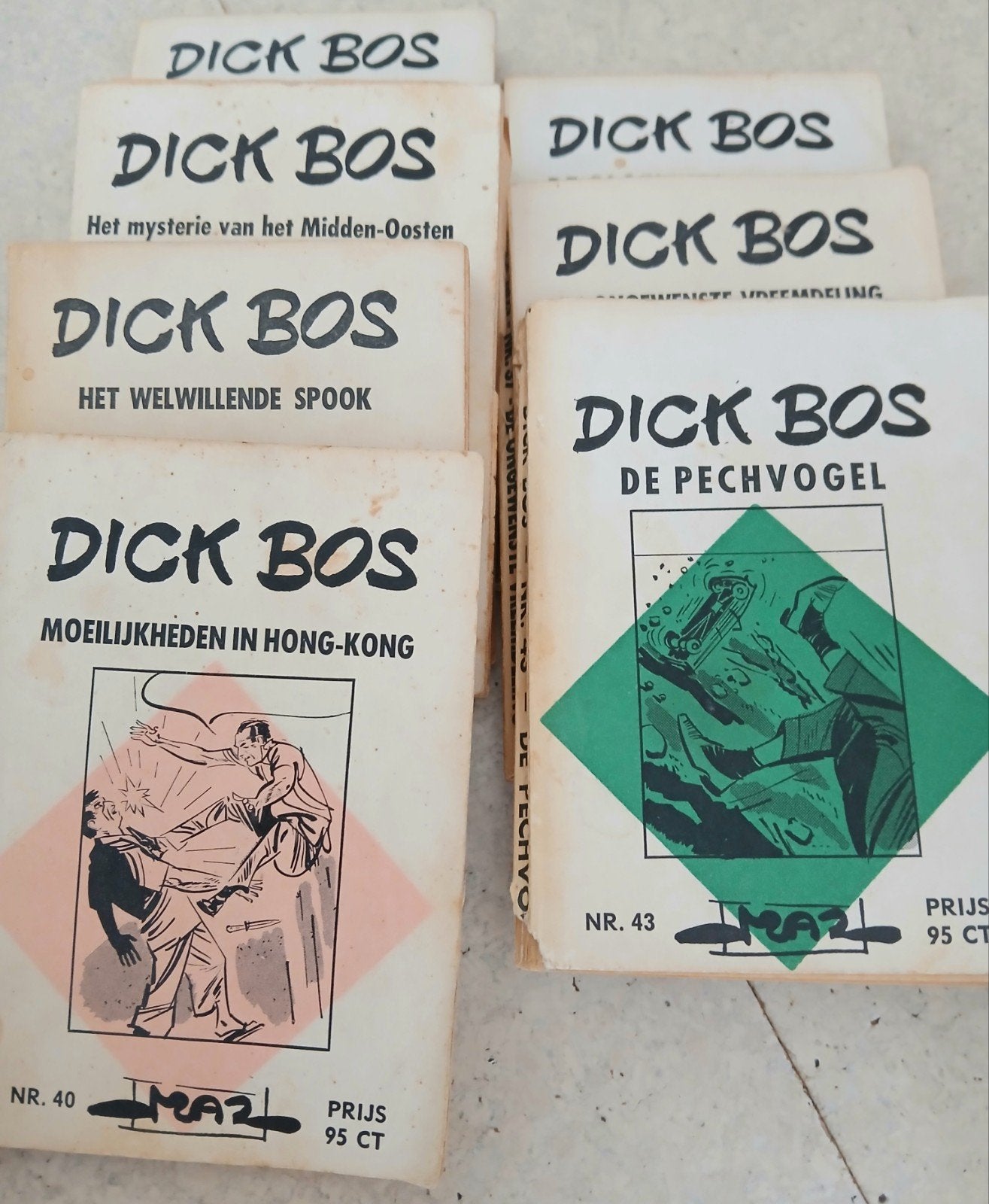 Dick Bos stripboeken - Complete serie of reeks, Boeken, Ophalen of Verzenden