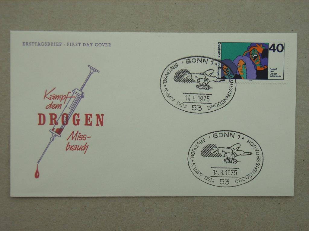 ZM  FDC Bundespost 864, Ophalen of Verzenden, Onbeschreven, Europa