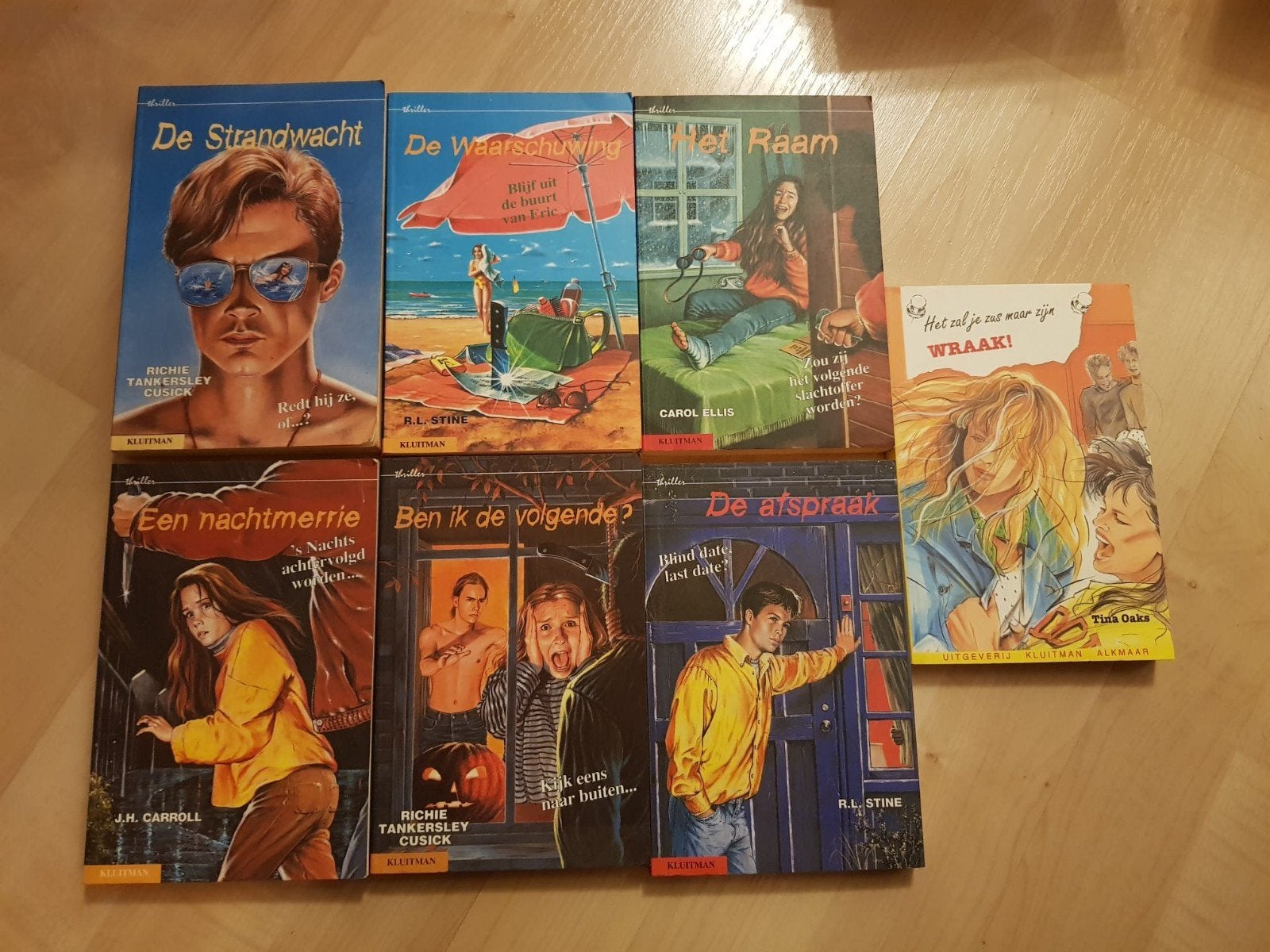 Jeugdboeken set - 7 spannende thrillers Kluitman collectie, Ophalen of Verzenden, Gelezen, Nederland