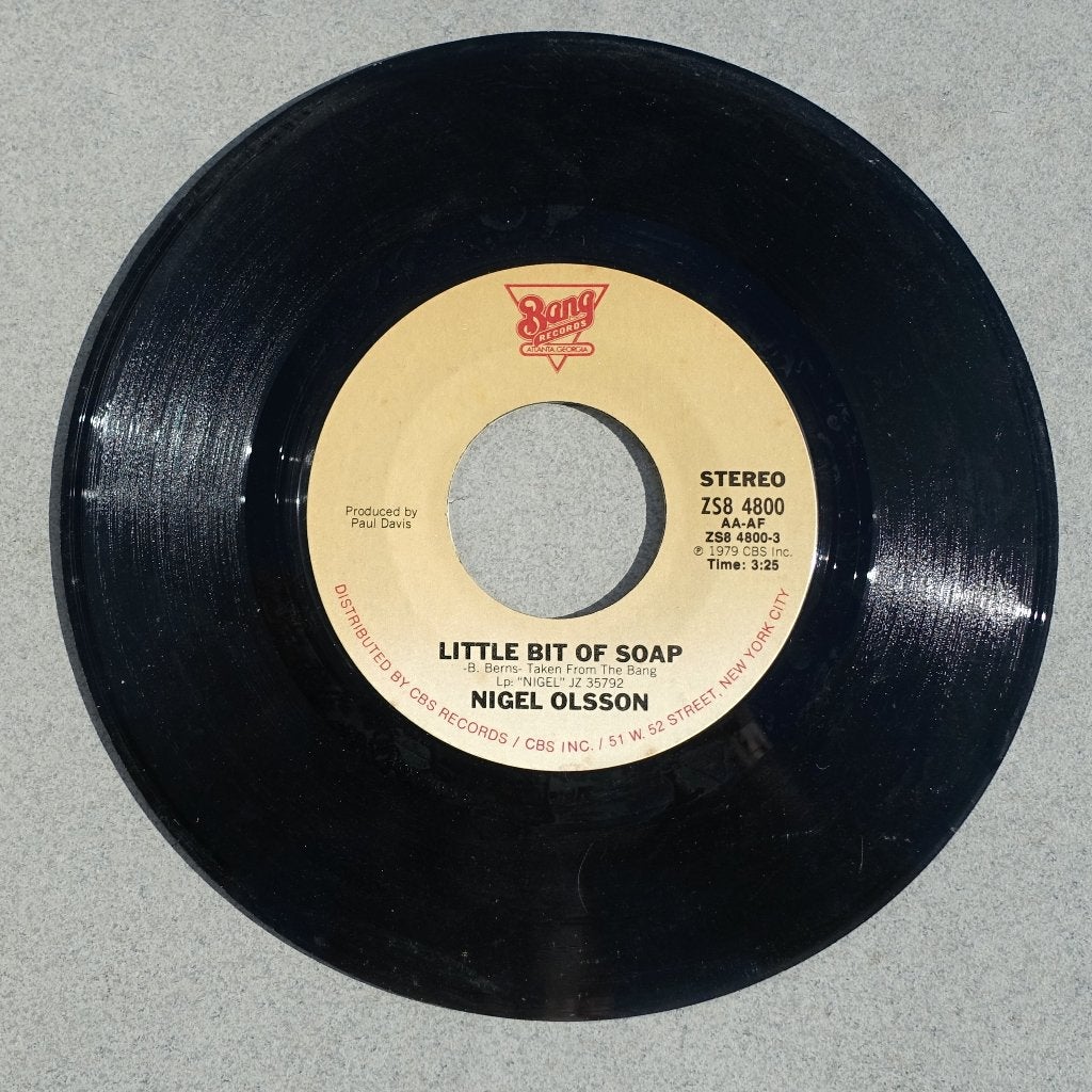 Nigel Olsson - Little Bit of Soap / Thinking of You (7 inch), Gebruikt, 7 inch, Ophalen of Verzenden, Pop