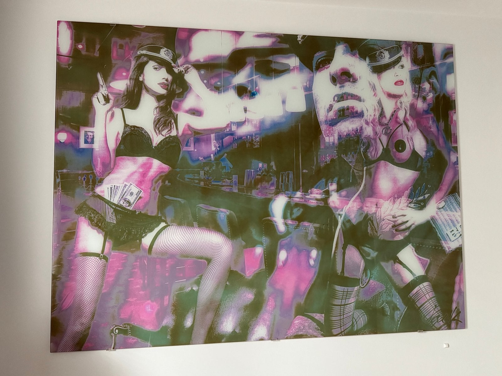 XL JacksArt - Glas Schilderij - 160cm X 120cm - Kunst, Figuren, Glas, Gemengde techniek, Ophalen