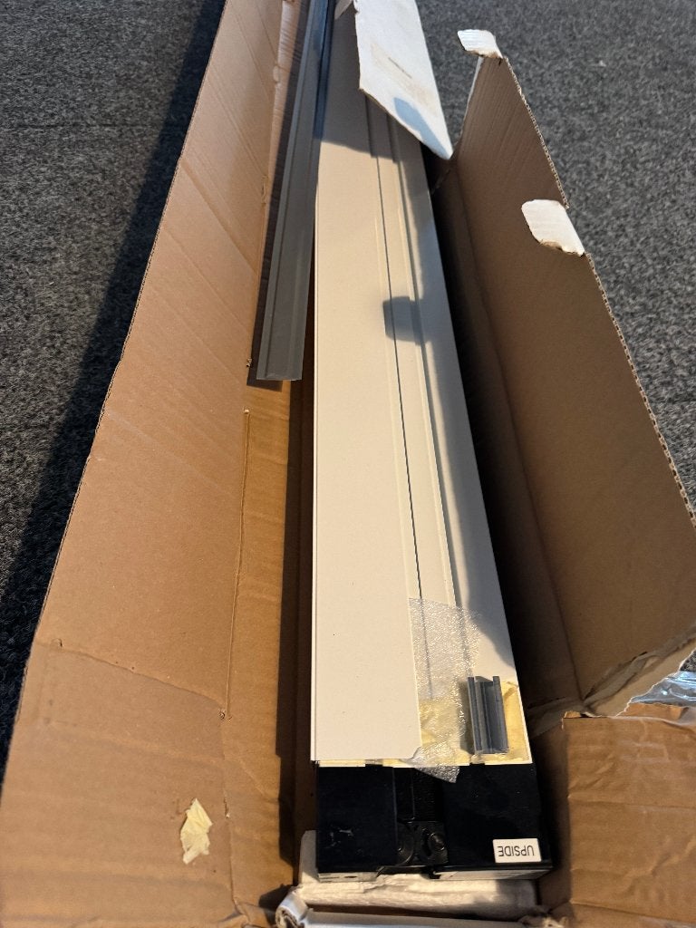 Wit 9010 plissé hordeur A-merk – 1900 x 2211/2240 mm, Ophalen, Hordeur, Nieuw, 120 cm of meer