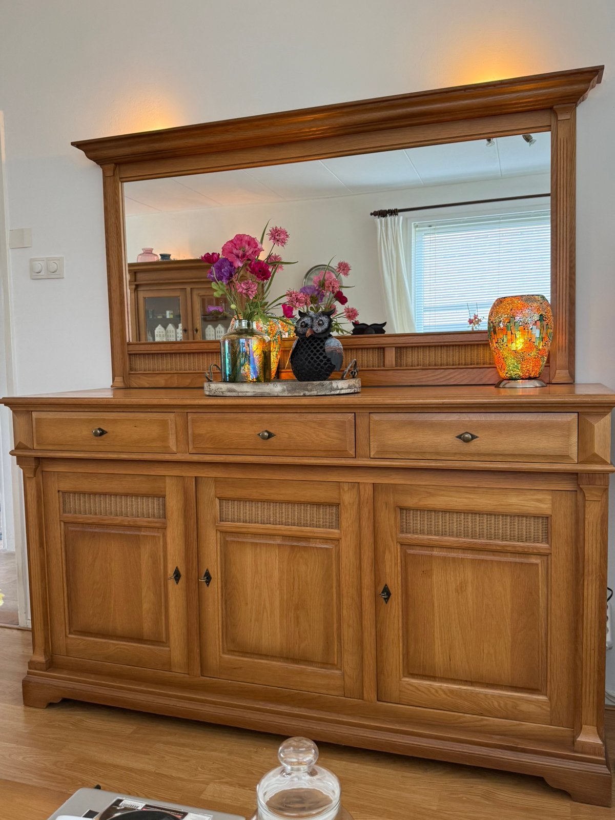 Eiken dressoir landelijk alleen af te halen, Ophalen, Gebruikt, Met deur(en), 150 tot 200 cm