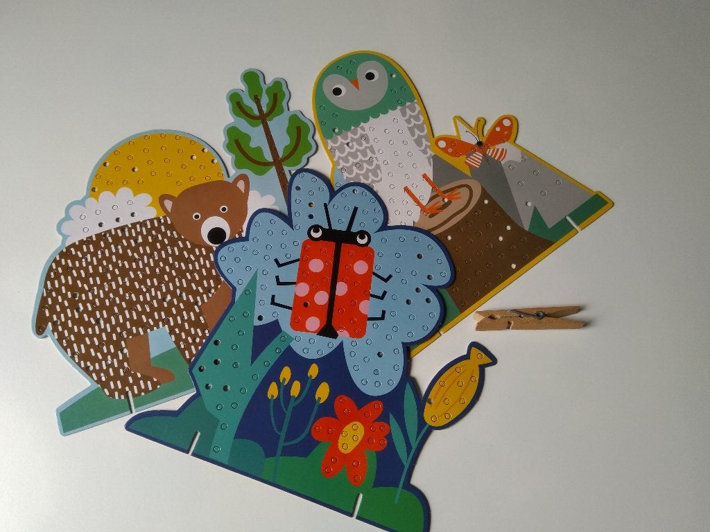3 kleurrijke borduurkaarten kinderen, Ophalen of Verzenden, Nieuw, Knutselen