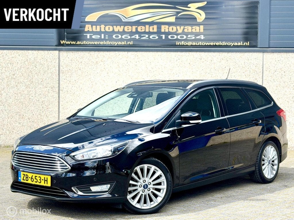 Dikke Ford Focus Wagon 1.0 Titanium*BOMVOL*, 125 pk, Gebruikt, Euro 6, Start-stop-systeem