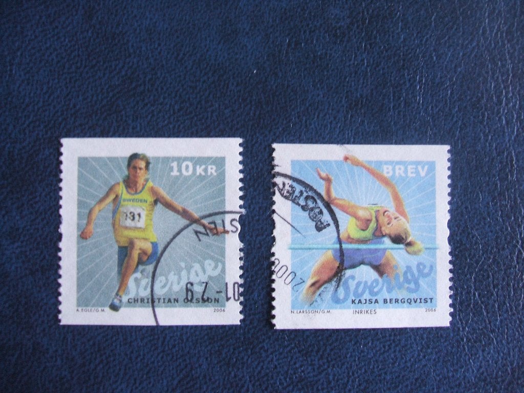 Zweden sport, Verzenden, Zweden, Gestempeld
