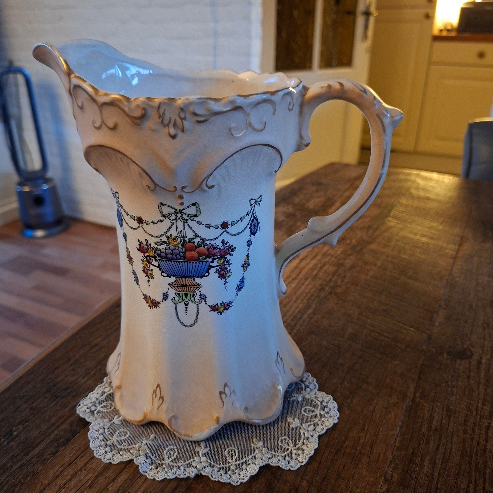 Engelse Vaas Crown Devon Fielding Windson Care 20x13 cm, Antiek en Kunst, Ophalen of Verzenden