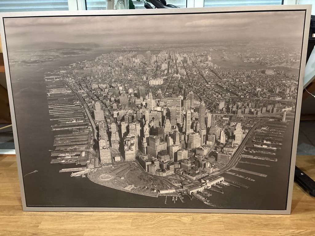 New York/Manhattan plaat Ikea, Ophalen, Zo goed als nieuw, 140 cm, 100 cm