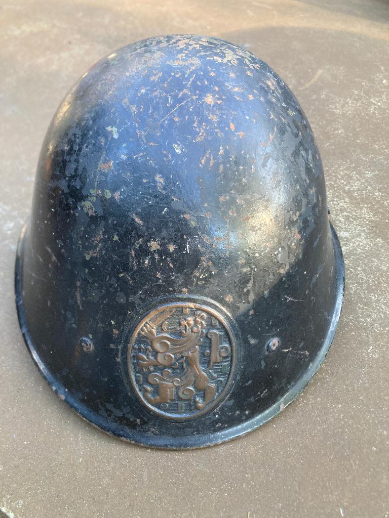 Nederlandse militaire leger helm plaat mobilisatie voor 1940, Ophalen, Landmacht, Nederland, Helm of Baret