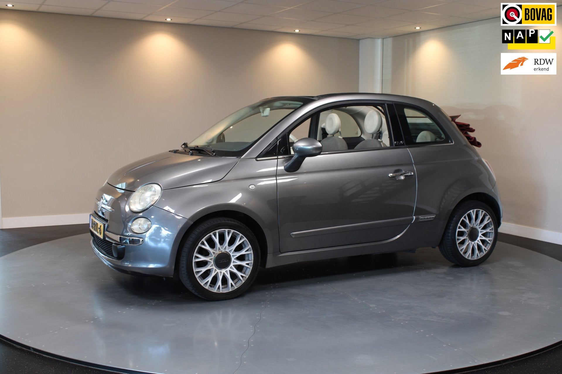 Fiat 500 C 0.9 TwinAir Lounge *Cabrio* Airco|PDC|NAP|Isofix|, Auto's, Euro 5, 86 pk, Gebruikt, 31 €/maand