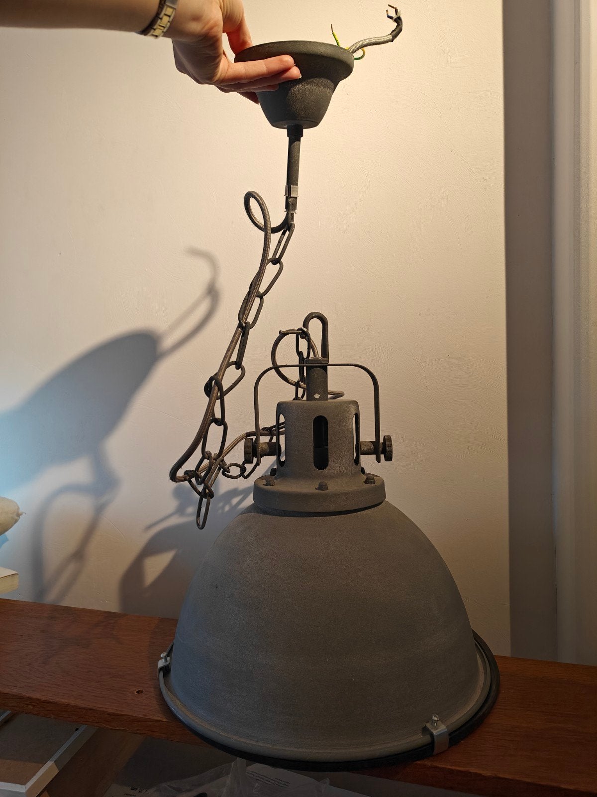 Industriële hanglamp - Brilliant (E27, max 60W), Ophalen, Gebruikt, E27 (groot), Metaal